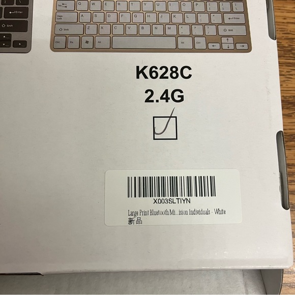 HXMJ-Large Print Bluetooth Mini Keyboard Compatible with Apple Products - Picture 11 of 12